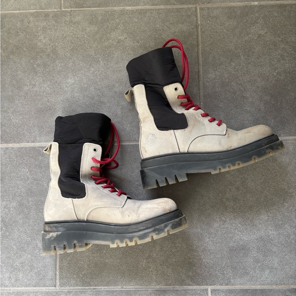 Pajar Shoes - Pajar Black and Cream Women's Boots